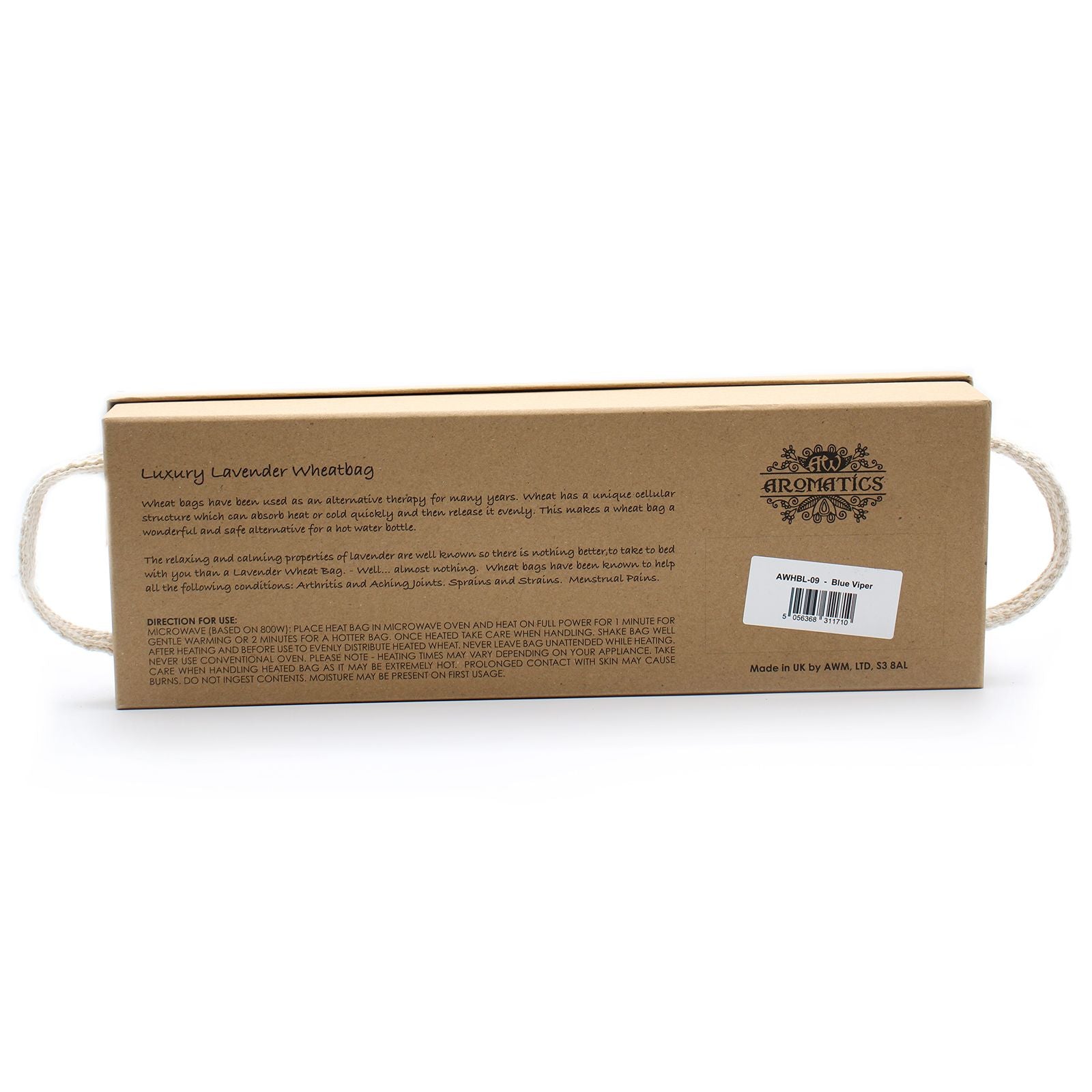 Luxury Lavender  Wheat Bag in Gift Box  - Blue Viper