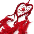 Bali Dreamcatcher - Small Heart - Black/White/Red