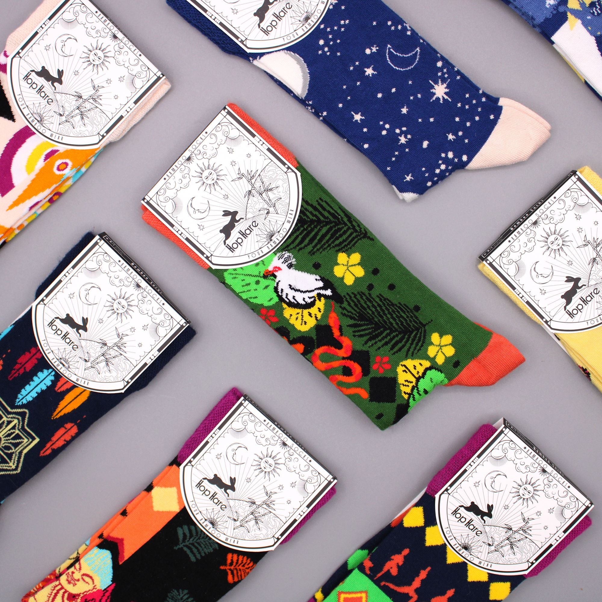 Hop Hare Bamboo Socks (36-40) - Tarot Cards